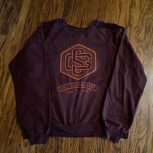 magenta skateboard crewneck